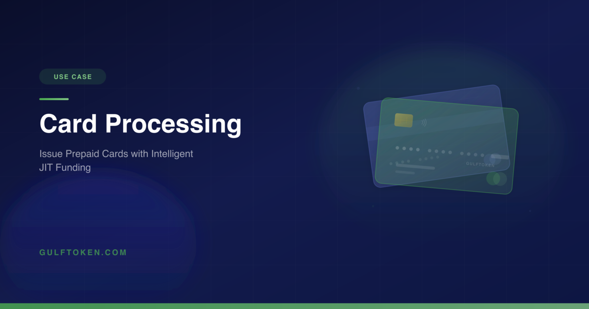 Card Issue Processor Picture Card Processing | GulfToken - Issue Prepaid Cards with Intelligent Funding