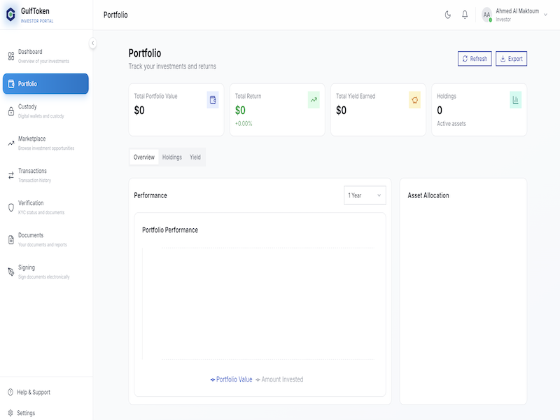Portfolio Dashboard Overview
