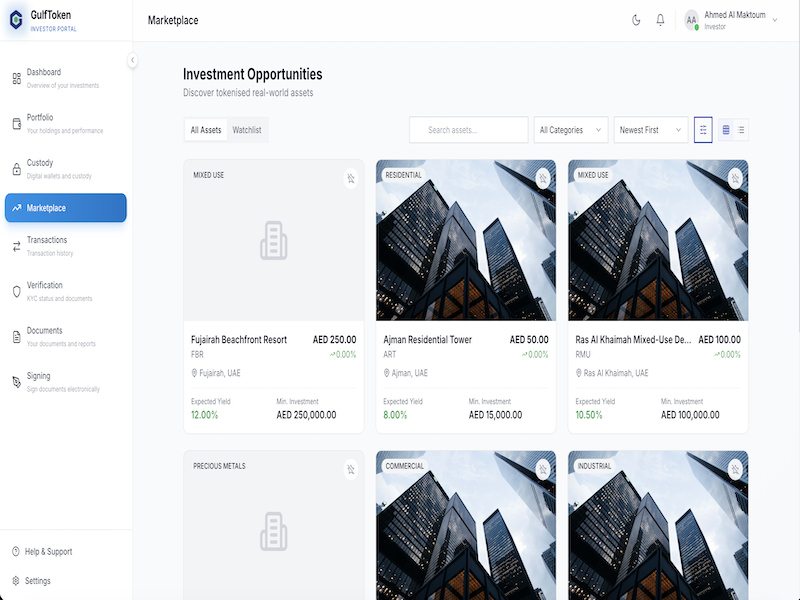 Asset Marketplace Listing